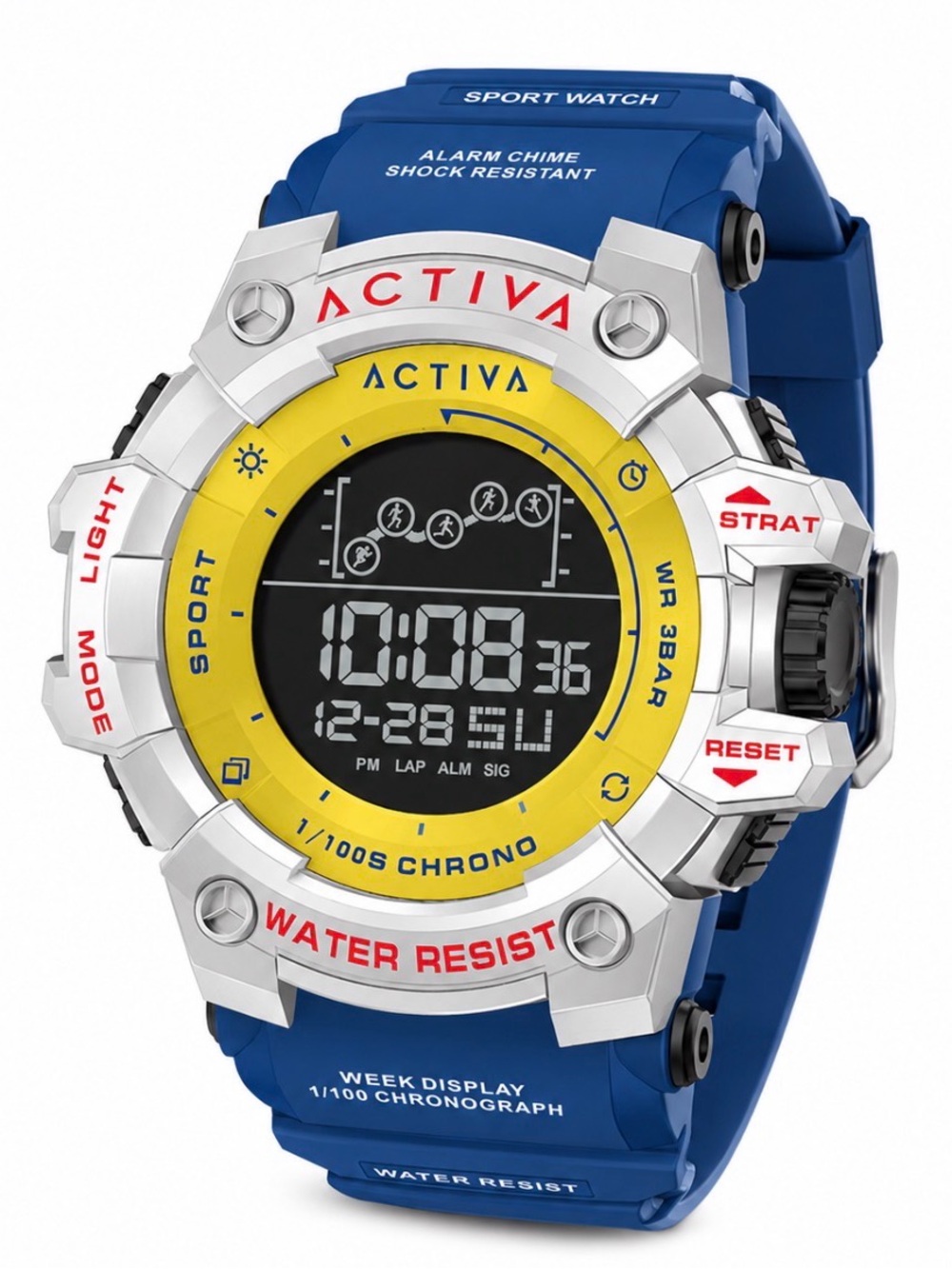 NWT Activa x Invicta Summit ACW8082-013 Digital Unisex Watch 50mm Dark Blue